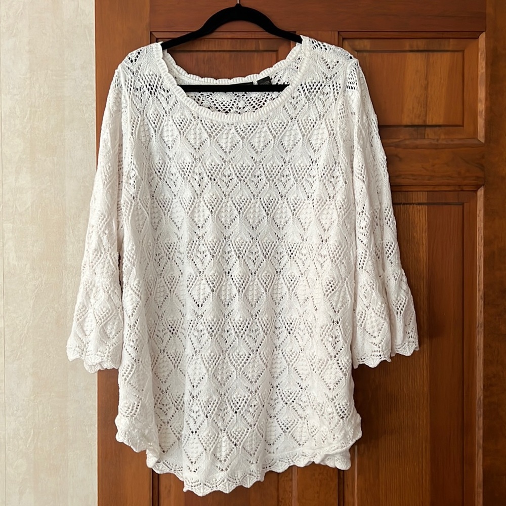 Jeanne Pierre crocheted sweater 3x